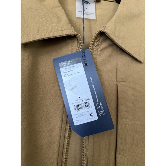 Men's VRST Chore Jacket Limitless Canvas Brown Spice UPF 50+ Size Large NWT - Picture 4 of 7